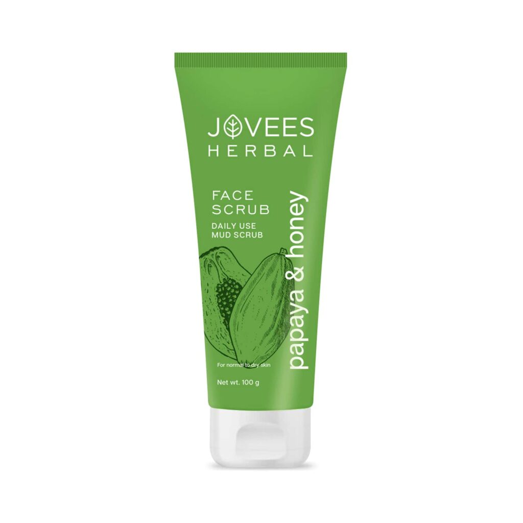 Jovees Papaya & Honey Face Scrub (100g) - Jovees