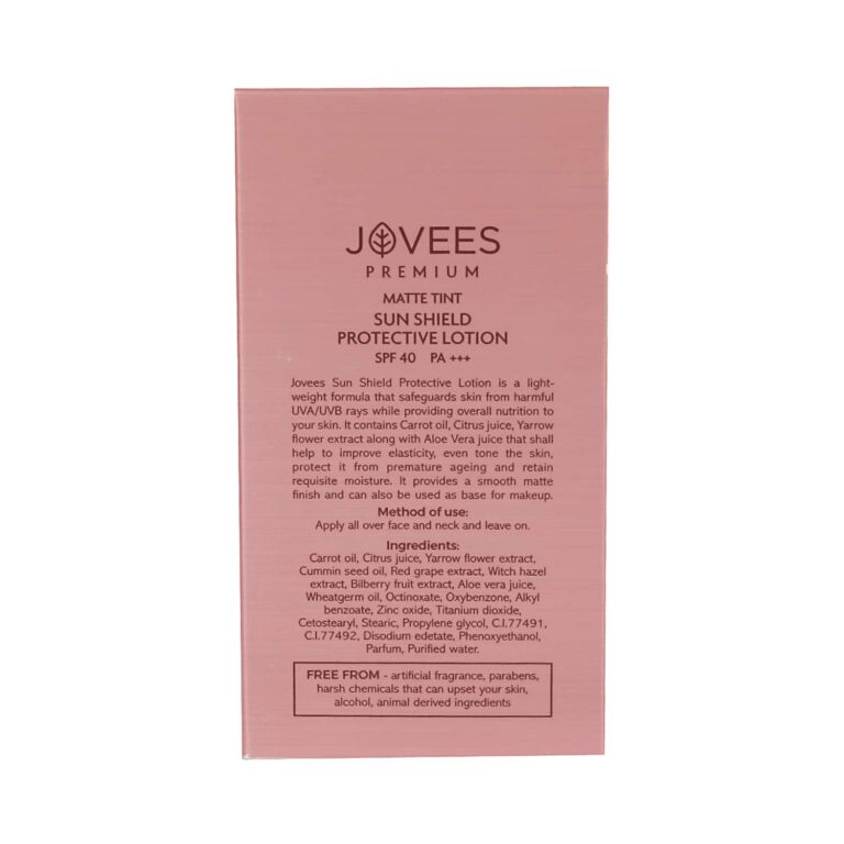Jovees Premium Matte Tint Sun Shield SPF 40 PA++ Protective Lotion (50ml) - Jovees