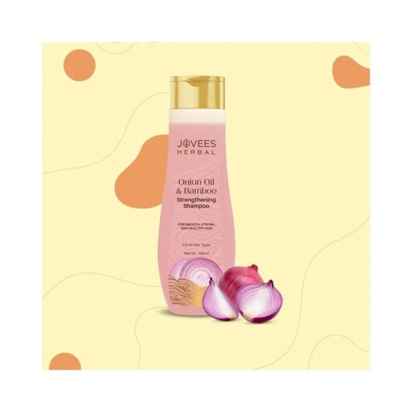 Jovees Red Onion Oil & Bamboo Strengthening Shampoo (300ml) - Jovees