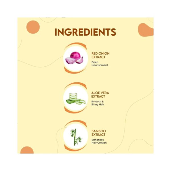 Jovees Red Onion Oil & Bamboo Strengthening Shampoo (300ml) - Jovees