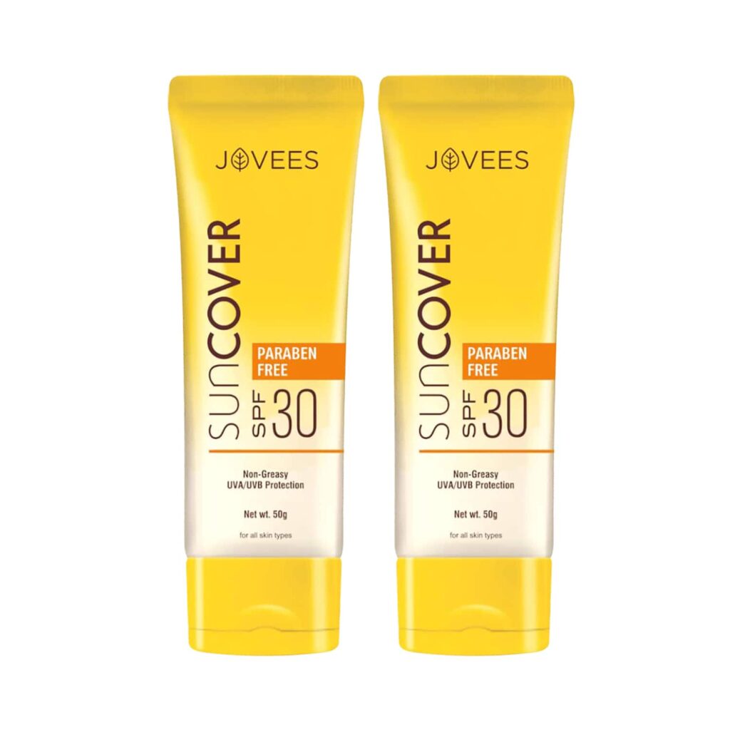 Jovees Sun Cover SPF 30 Paraben Free Lotion (50 g) Pack of 2 Combo - Jovees
