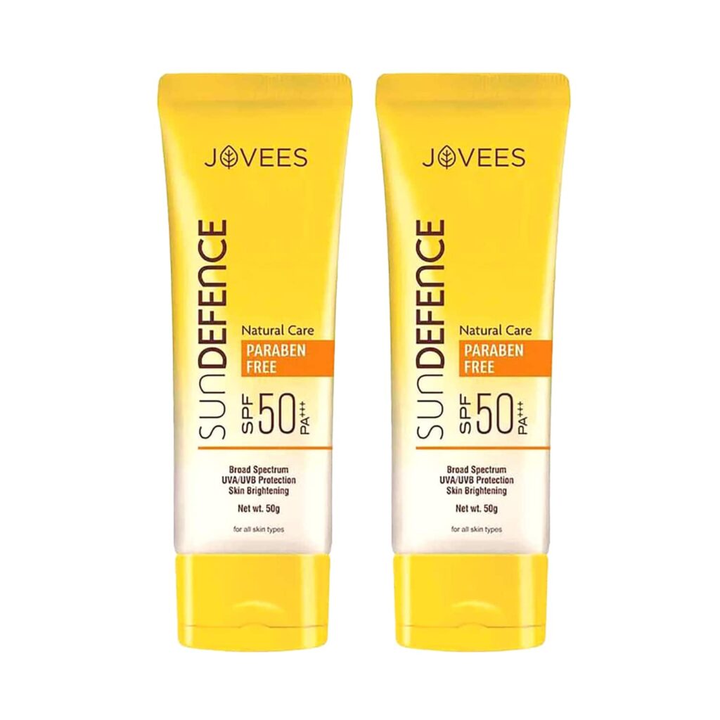 Jovees Sun Defence Natural Care SPF 50 PA++ Cream (50 g) Pack of 2 Combo - Jovees