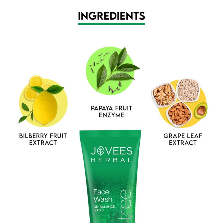 Jovees Tea Tree Oil Control Facewash (120ml) - Jovees