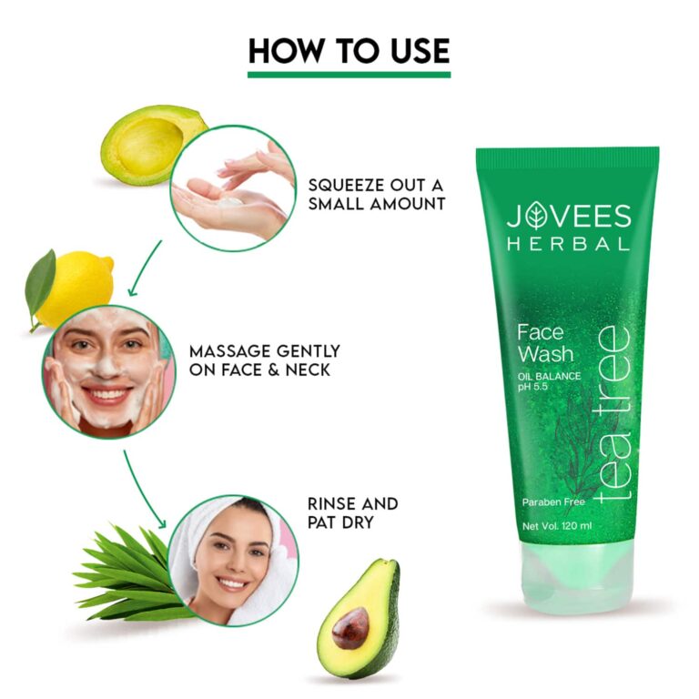 Jovees Tea Tree Oil Control Facewash (120ml) - Jovees