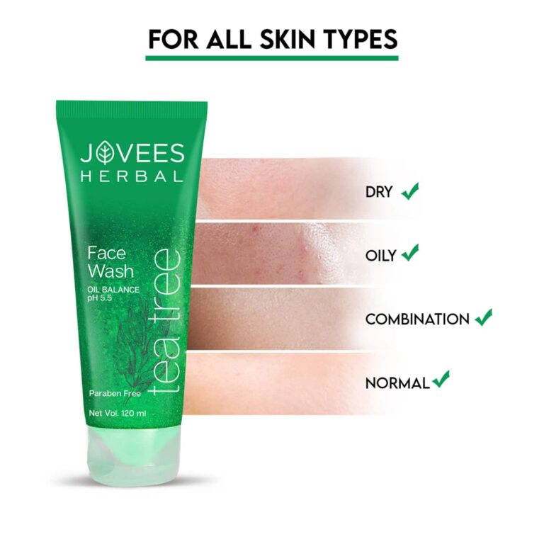 Jovees Tea Tree Oil Control Facewash (120ml) - Jovees