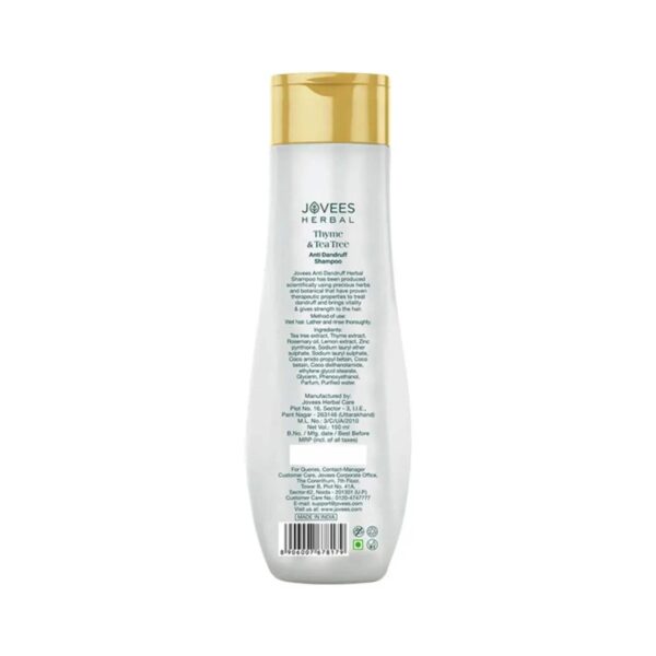 Jovees Thyme & Tea Tree Anti Dandruff Shampoo (150ml) - Jovees
