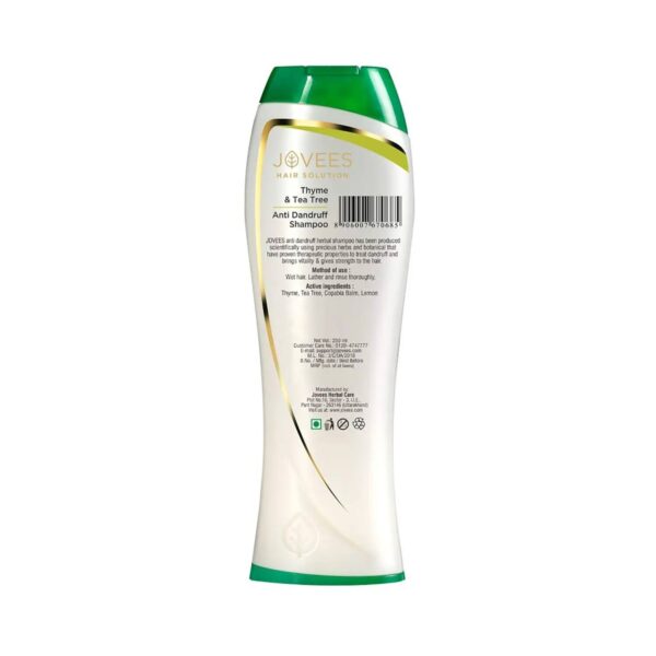 Jovees Thyme & Tea Tree Anti Dandruff Shampoo (250ml) - Jovees