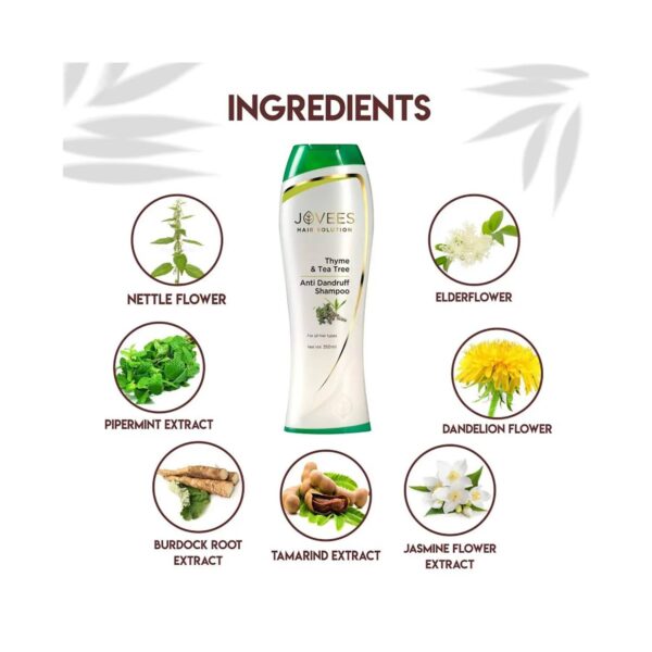 Jovees Thyme & Tea Tree Anti Dandruff Shampoo (250ml) - Jovees