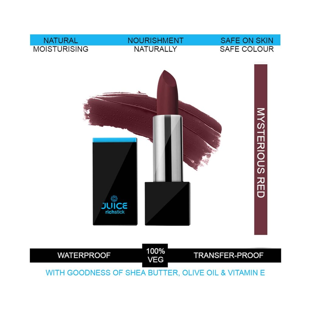 JUICE Richstick Lipstick - M-26 Mysterious Red (4g) - JUICE