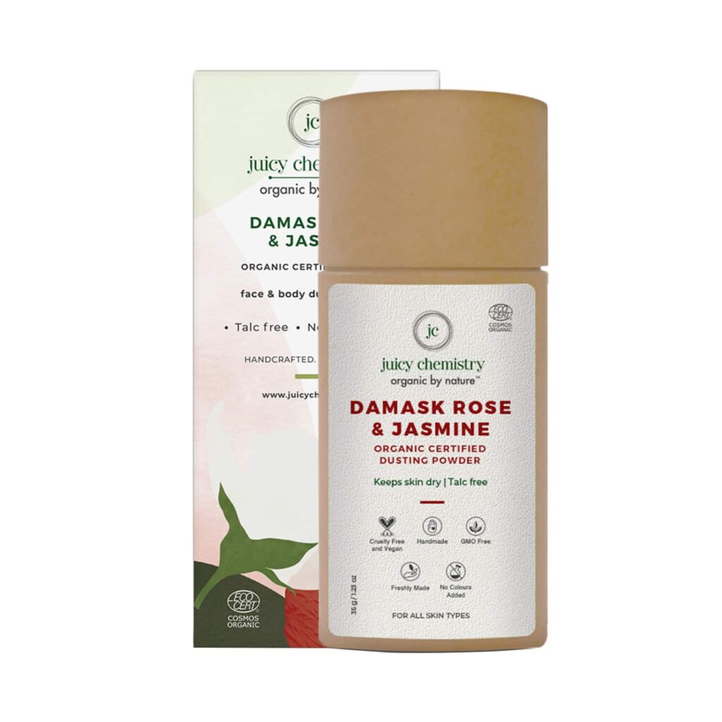 Juicy Chemistry Damask Rose and Jasmine Dusting Powder (35g) - Juicy Chemistry