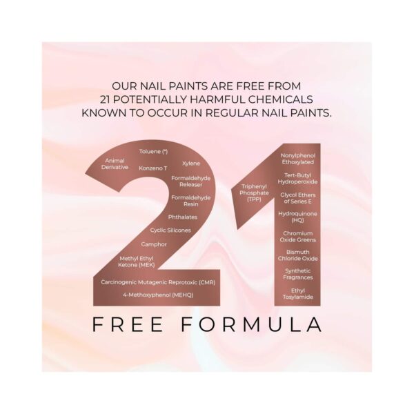 Just Herbs 21 Chemical Free Nail Polish - Beetroot Bloom (6ml) - Just Herbs