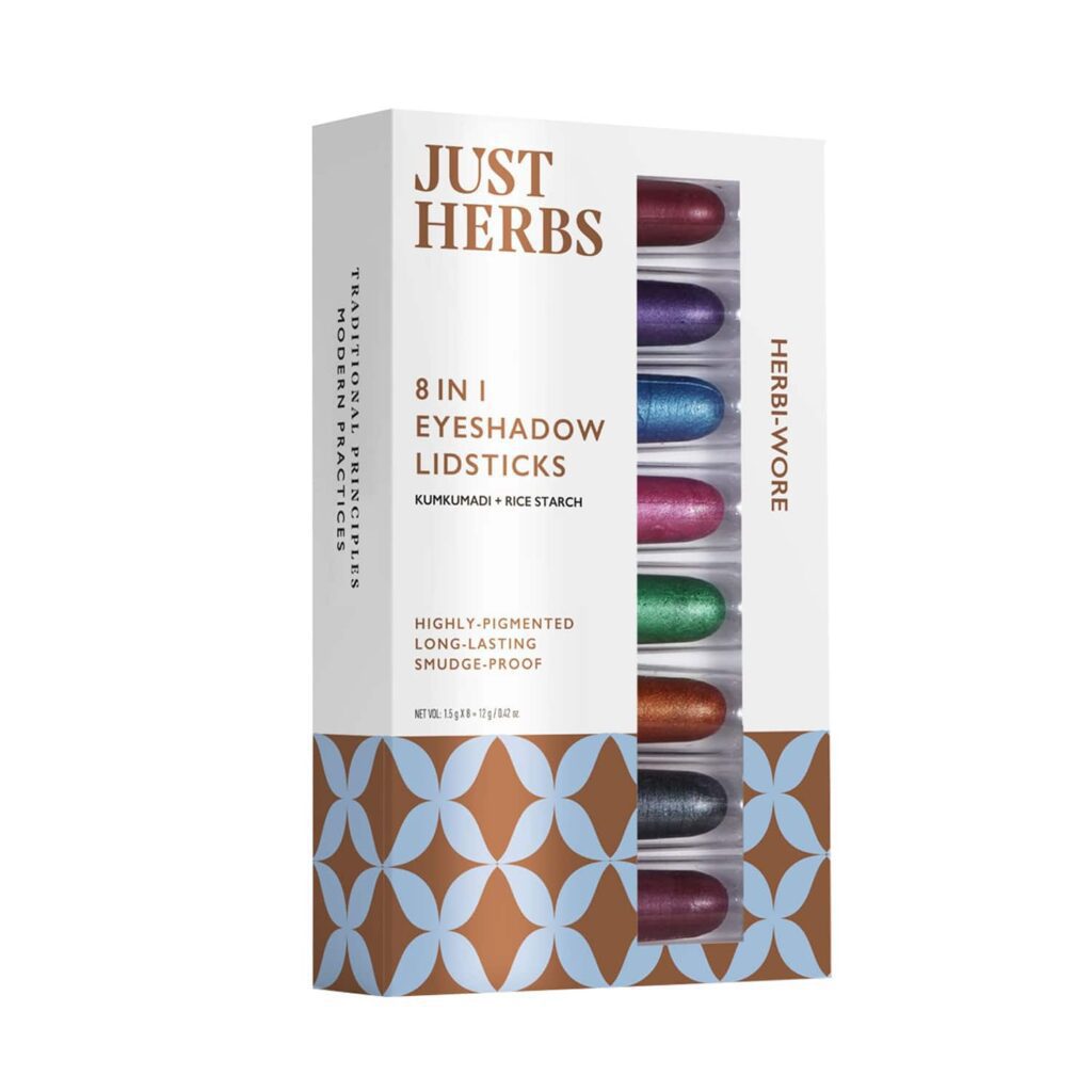 Just Herbs 8-In-1 Eyeshadow Lidsticks - Herbi Wore (8 Pcs) - Just Herbs