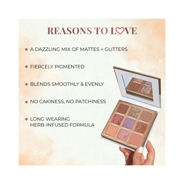 Just Herbs 9-In-1 Herb-Enriched Eyeshadow Palette - Sunshine-Day Palette (9g) - Just Herbs