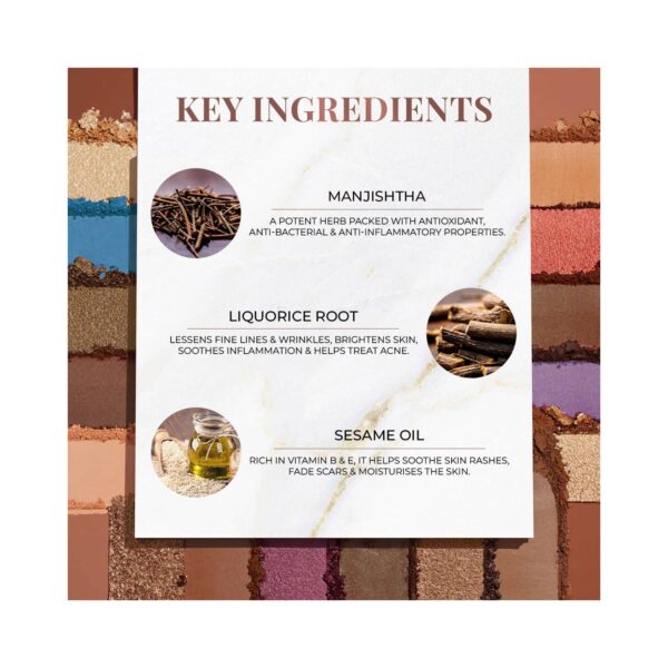 Just Herbs 9-In-1 Herb-Enriched Eyeshadow Palette - Sunshine-Day Palette (9g) - Just Herbs