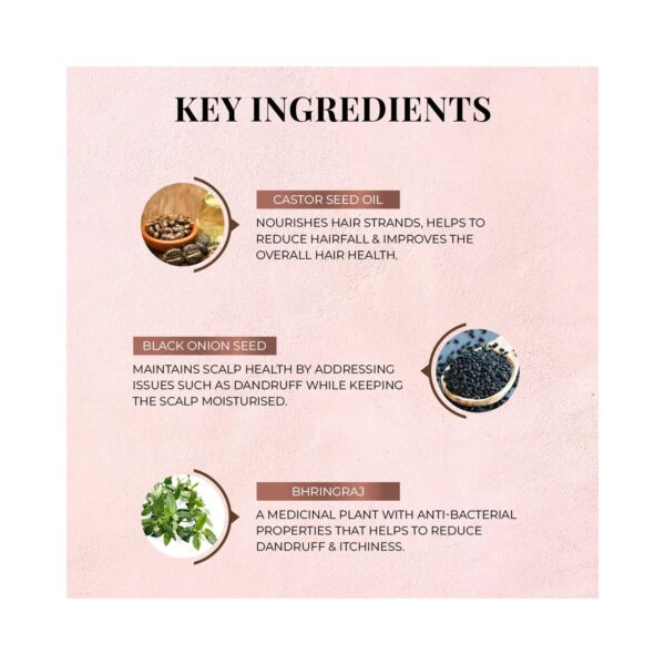 Just Herbs Anti Hairfall Onion Castor & Black Seed Oil Conditioner (100ml) - Just Herbs
