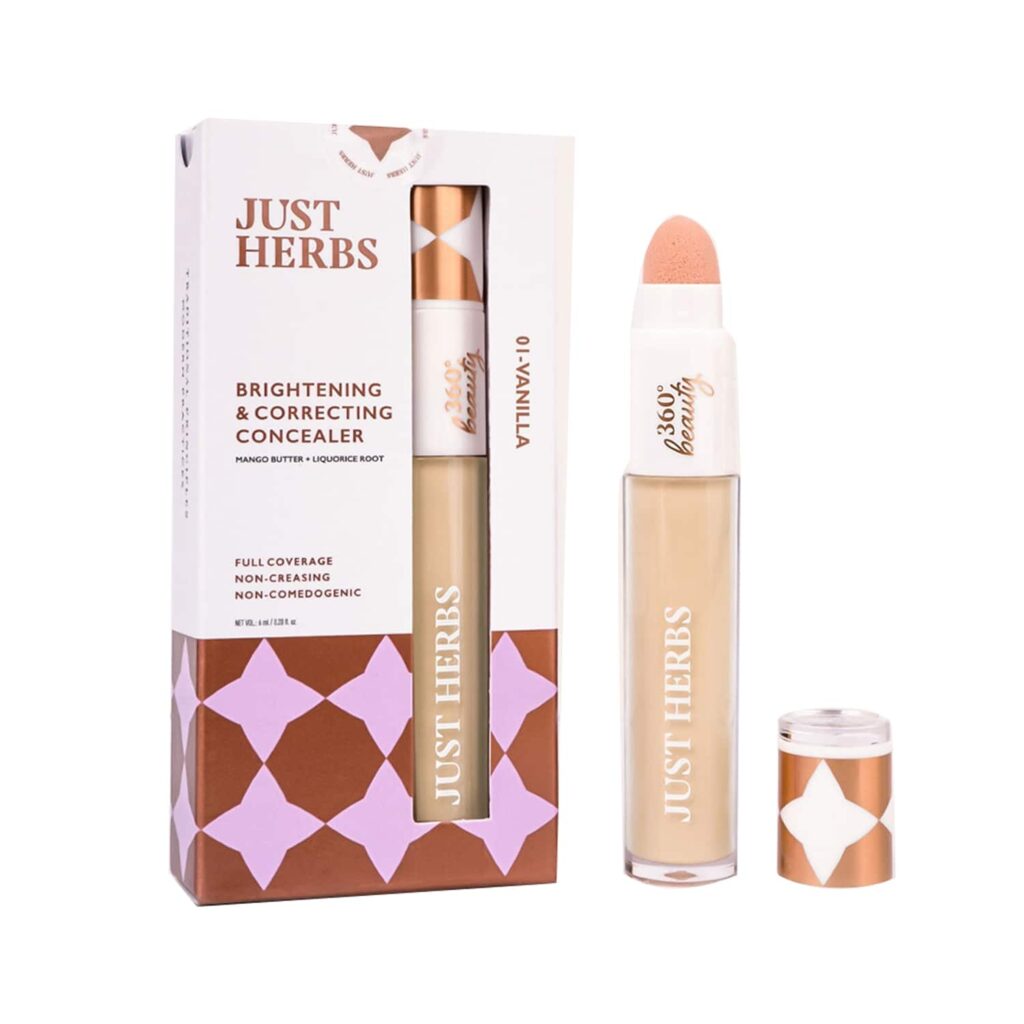 Just Herbs Brightening And Correcting Concealer - 01 Vanilla (6ml) - Just Herbs