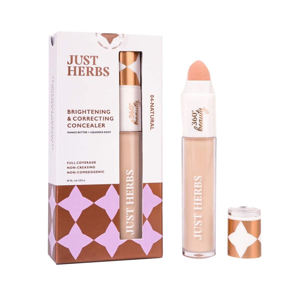 Just Herbs Brightening And Correcting Concealer - 04 Natural (6ml) - Just Herbs