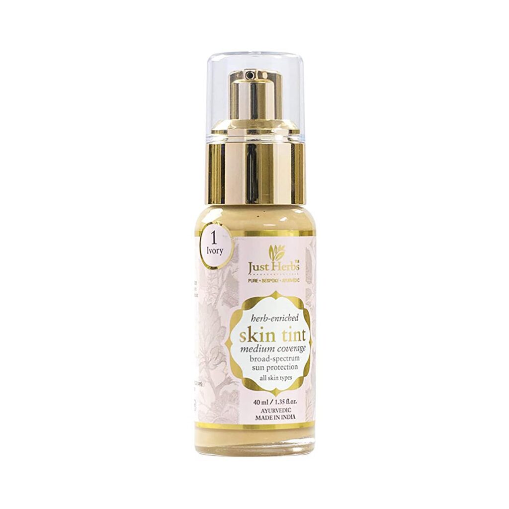 Just Herbs Hydrating Skin Tint BB Cream Foundation - 1 Ivory (40ml) - Just Herbs