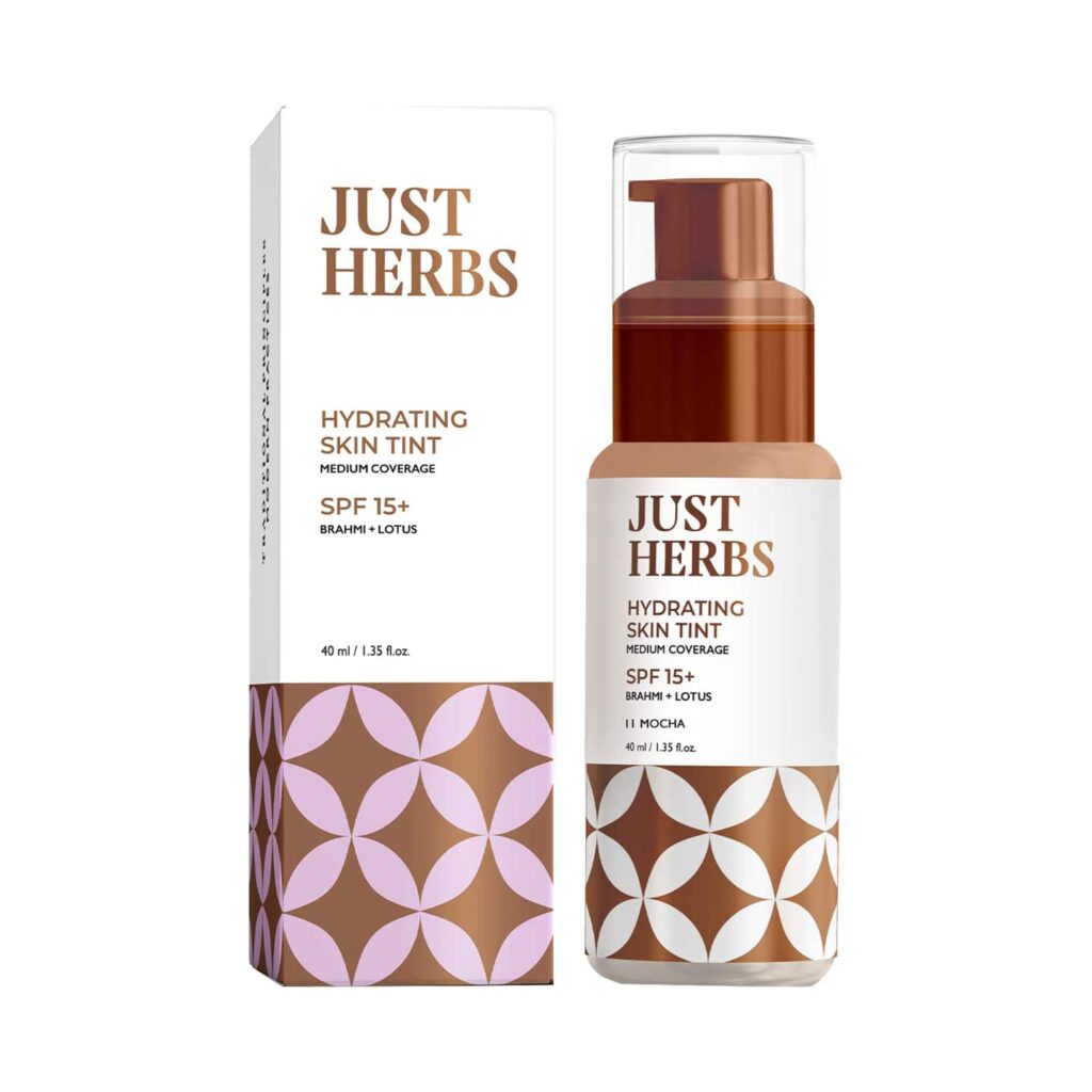 Just Herbs Hydrating Skin Tint BB Cream Foundation - 11 Mocha (40ml) - Just Herbs