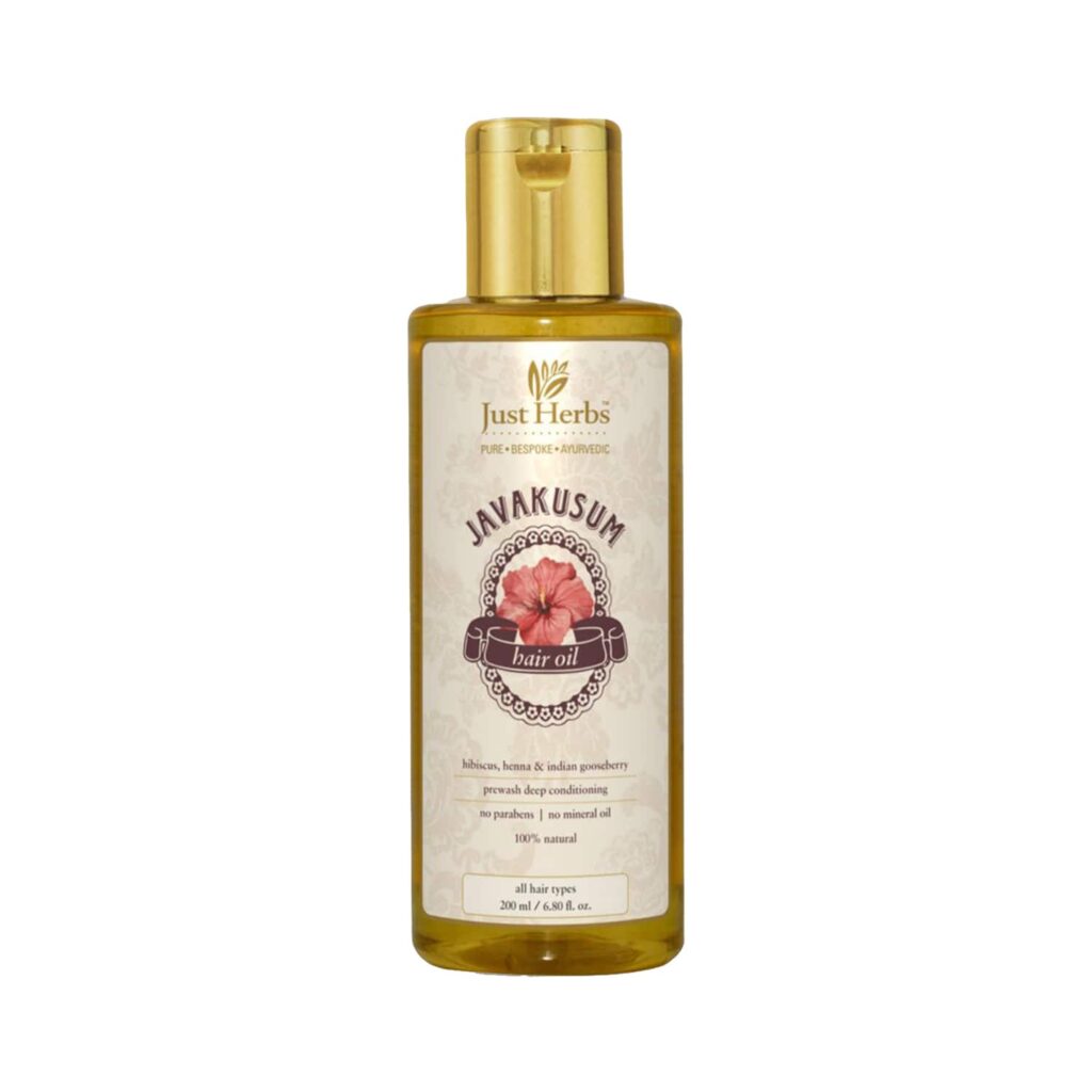 Just Herbs Javakusum Anti Dandruff & Hairfall Control Hair Oil (200ml) - Just Herbs