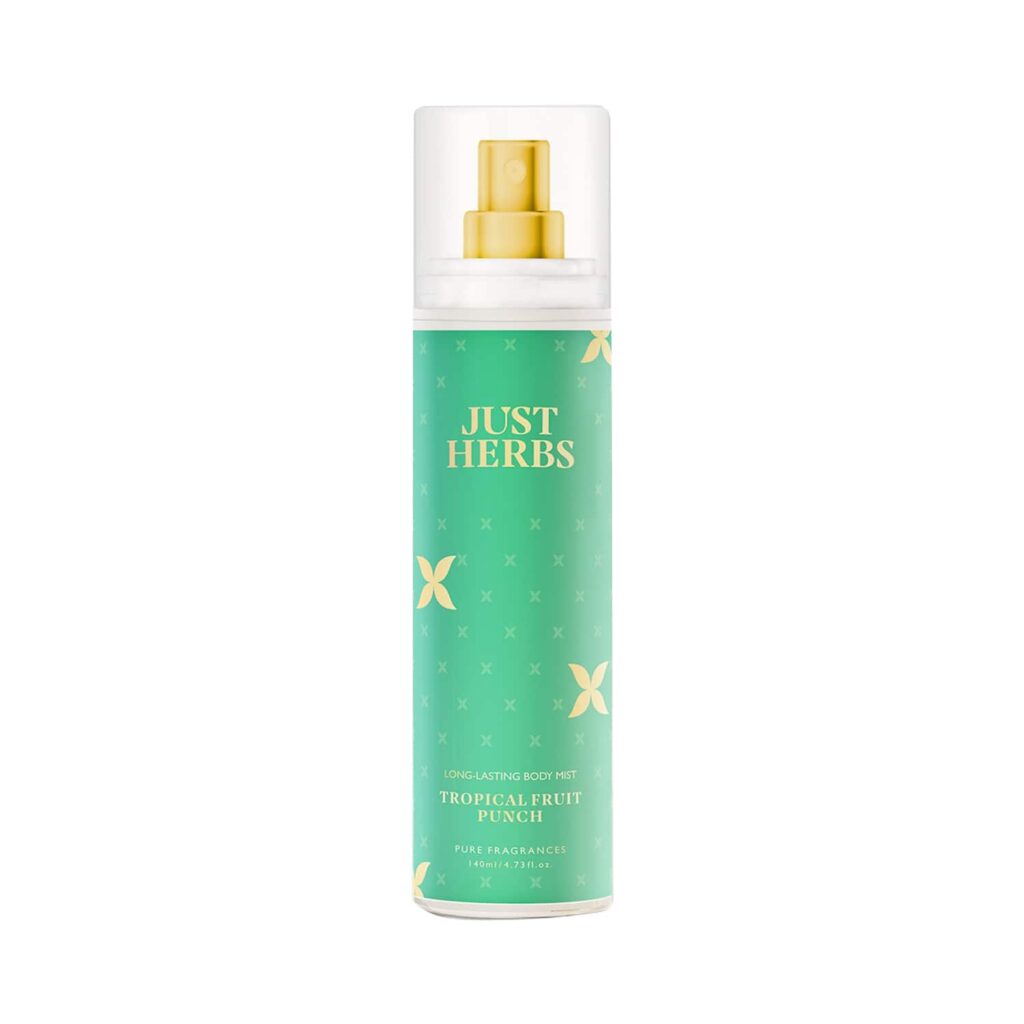 Just Herbs Long Lasting Tropical Fruit Punch Body Mist (140ml) - Just Herbs
