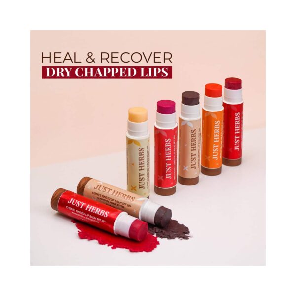 Just Herbs Tinted Lip Balm SPF 20+ - Peach (4g) - Just Herbs