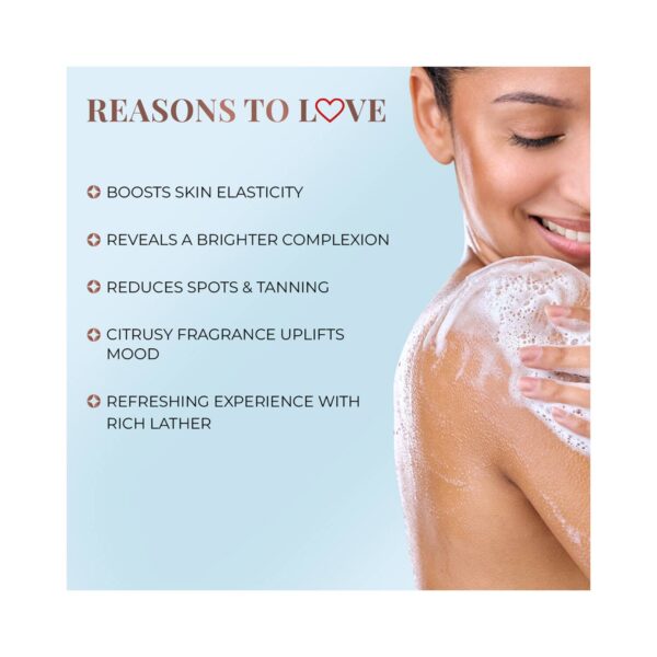 Just Herbs Vitamin C Skin Brightening Exfoliating Body Wash With Lime & Liquorice (300ml) - Just Herbs