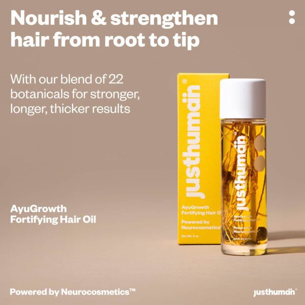 Justhuman Ayugrowth fortifying Hair Oil (120 ml) - Justhuman