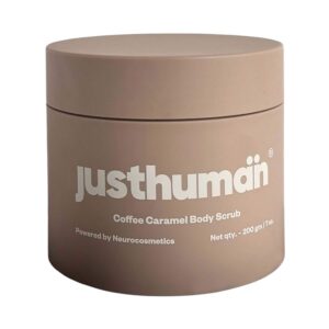 Justhuman Coffee Caramel Body Scrub Jar (200 g) - Justhuman