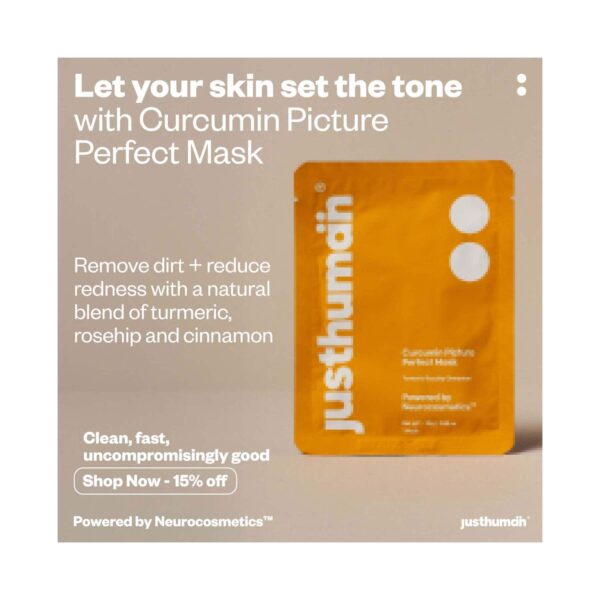 Justhuman Curcumin Picture Perfect Face Mask - Justhuman