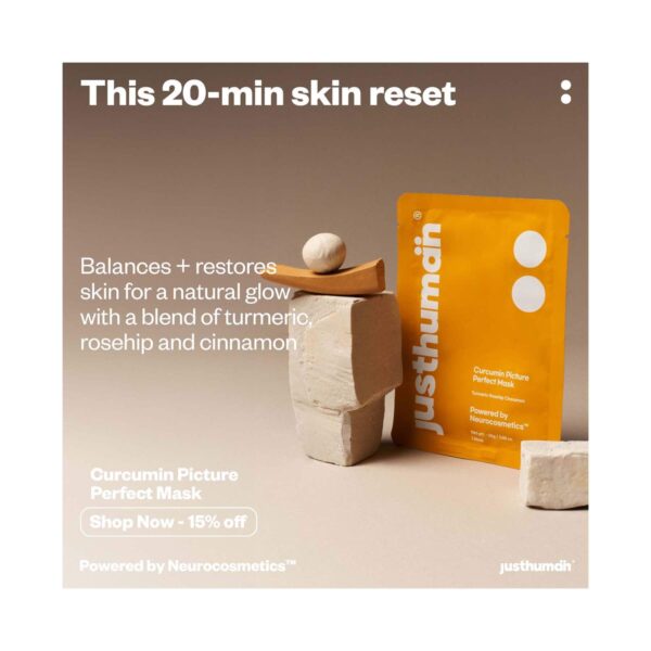 Justhuman Curcumin Picture Perfect Face Mask - Justhuman