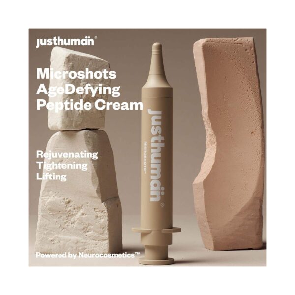 Justhuman Microshots Age Defying Peptide Cream with Peace mask (10 ml) - Justhuman