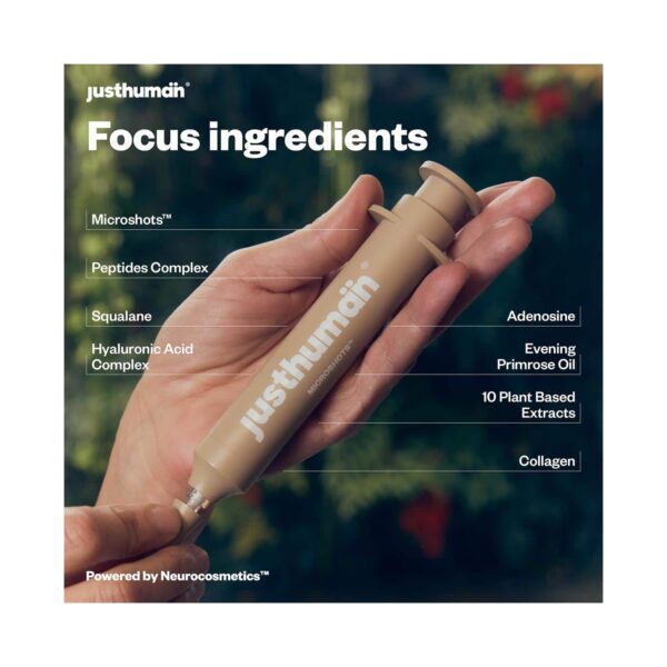 Justhuman Microshots Age Defying Peptide Cream with Peace mask (10 ml) - Justhuman