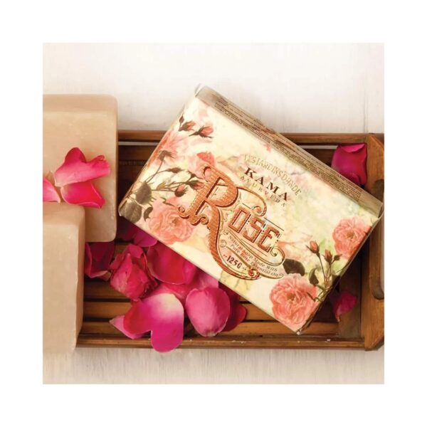 Kama Ayurveda Natural Rose Soap (125g) - Kama Ayurveda