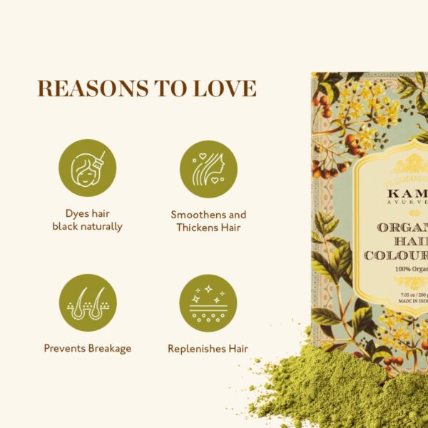 Kama Ayurveda Organic Hair Color Kit (200g) - Kama Ayurveda