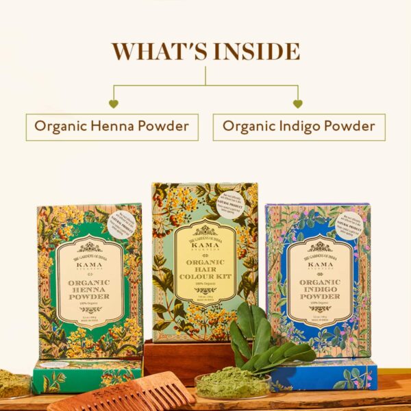 Kama Ayurveda Organic Hair Color Kit (200g) - Kama Ayurveda