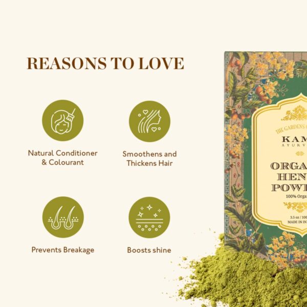 Kama Ayurveda Organic Hair Colour Combo with Henna and Indigo - Kama Ayurveda
