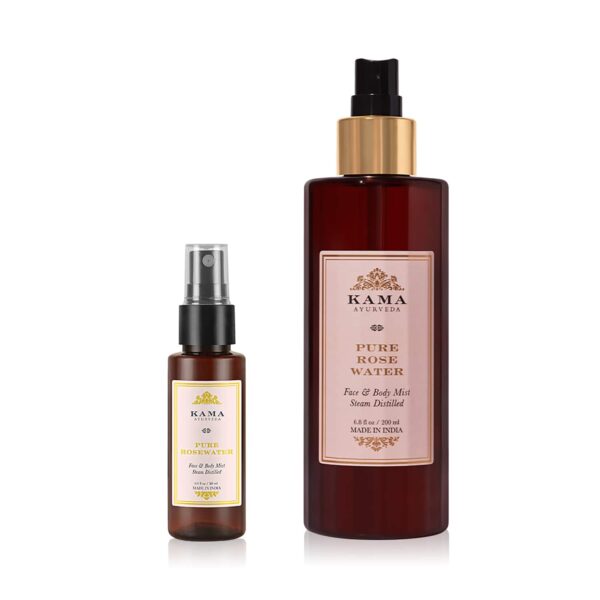 Kama Ayurveda Rose water Full Size & Mini Combo - Kama Ayurveda