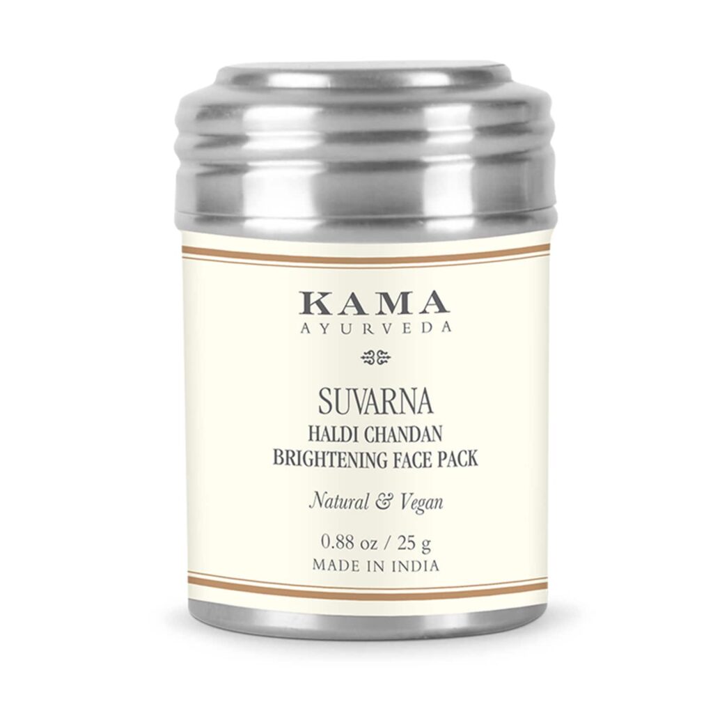 Kama Ayurveda Suvarna Haldi Chandan Bright Face Pack (25g) - Kama Ayurveda