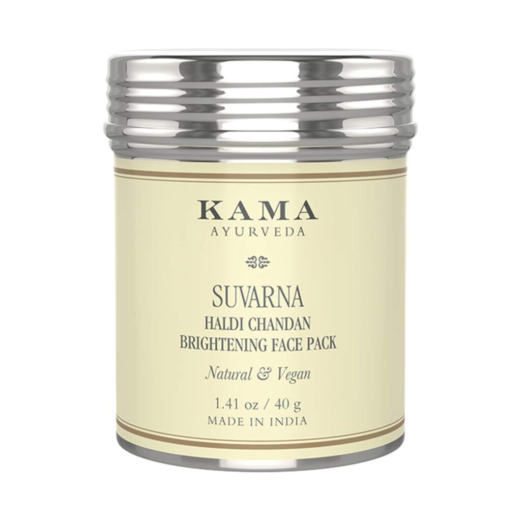 Kama Ayurveda Suvarna Haldi Chandan Bright Face Pack (40g) - Kama Ayurveda