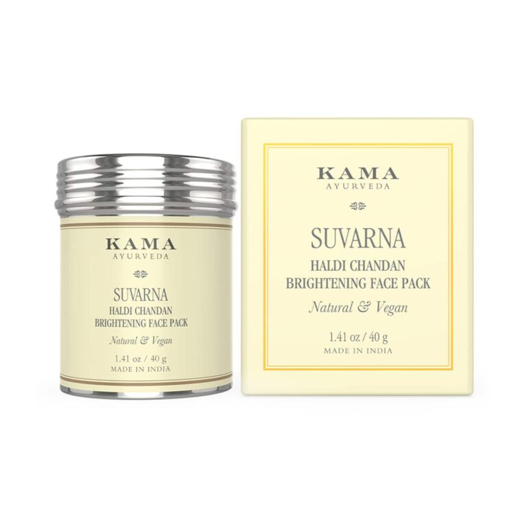Kama Ayurveda Suvarna Haldi Chandan Bright Face Pack (40g) - Kama Ayurveda