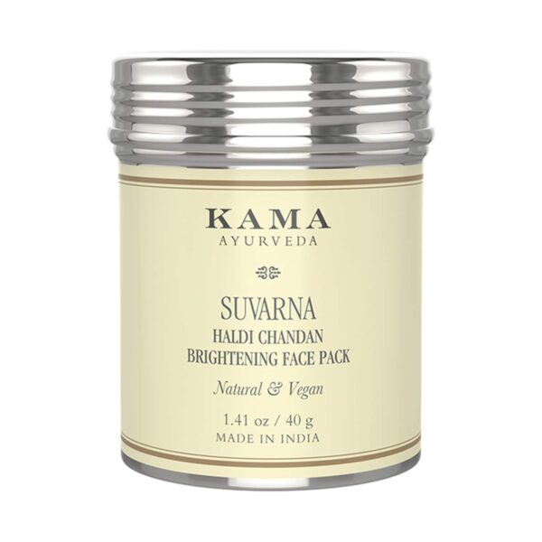 Kama Ayurveda Suvarna Haldi Chandan Bright Face Pack (40g) - Kama Ayurveda