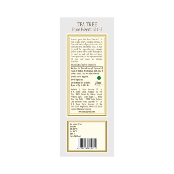 Kama Ayurveda Tea Tree Essential Oil (12ml) - Kama Ayurveda