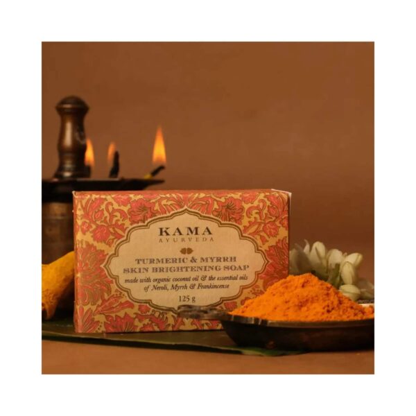 Kama Ayurveda Turmeric And Myrrh Skin Brightening Soap (125g) - Kama Ayurveda