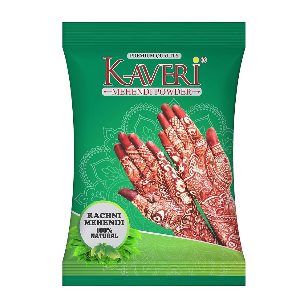Kaveri Mehendi Powder Natural Henna for Hairs, Hands and Feet Organic For Hair Color (1 kg)