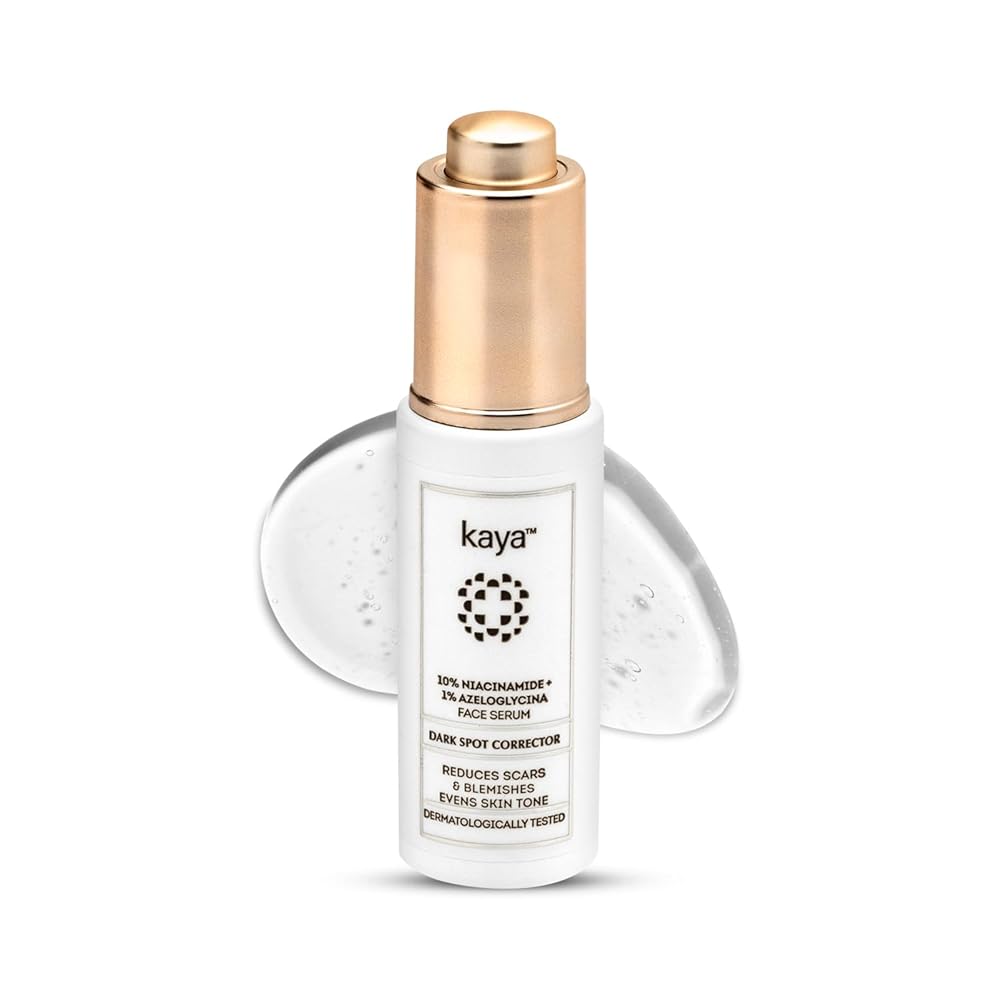 Kaya 10% Niacinamide + 1% Azeloglycina Serum | Zinc PCA, Vitamin E | Dermatologist-Developed | 22 Years Expertise | Acne Mark Corrector, Pore Refiner, Oil Control | 30ml