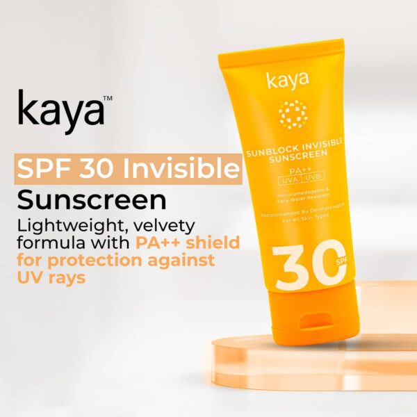 KAYA Clinic Sunblock Invisible Sunscreen SPF 30 PA++ (50 g) - KAYA