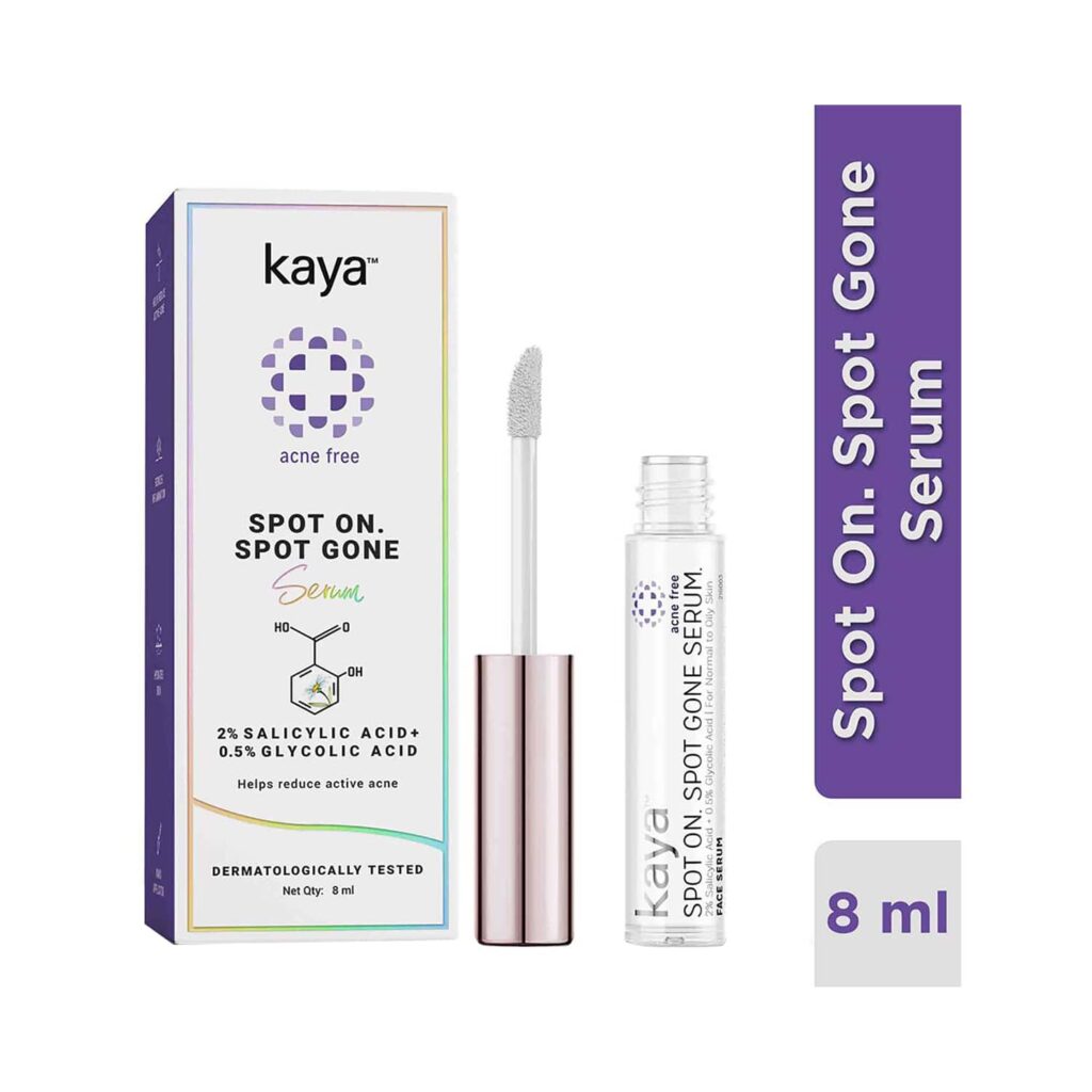 KAYA Spot On Spot Gone Serum with 2% Salicylic Acid & 0.5% Glycolic Acid (8ml) - KAYA