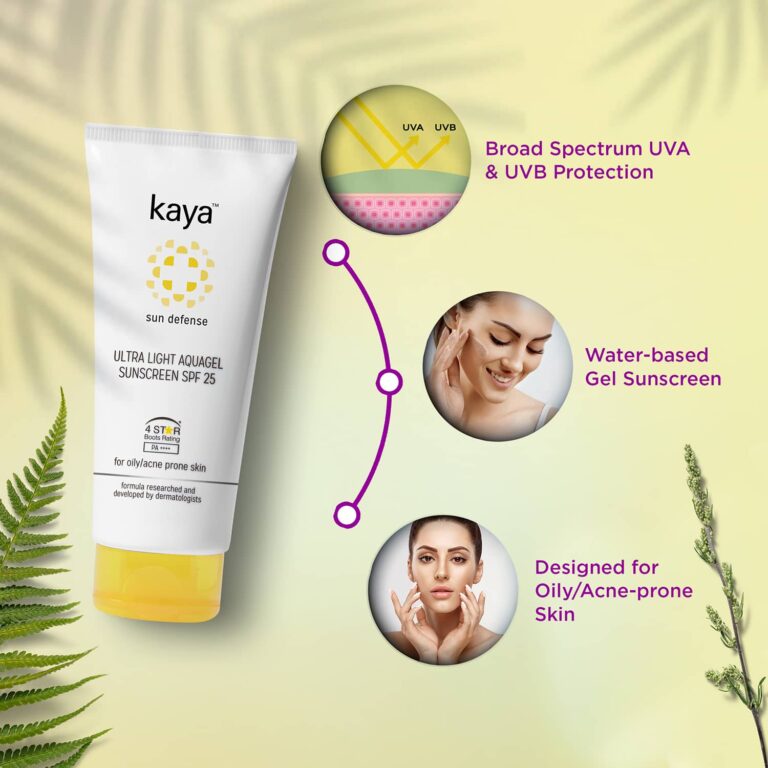 KAYA Sun Defense Ultra Light Aquagel Sunscreen SPF 25 - (50ml) - KAYA