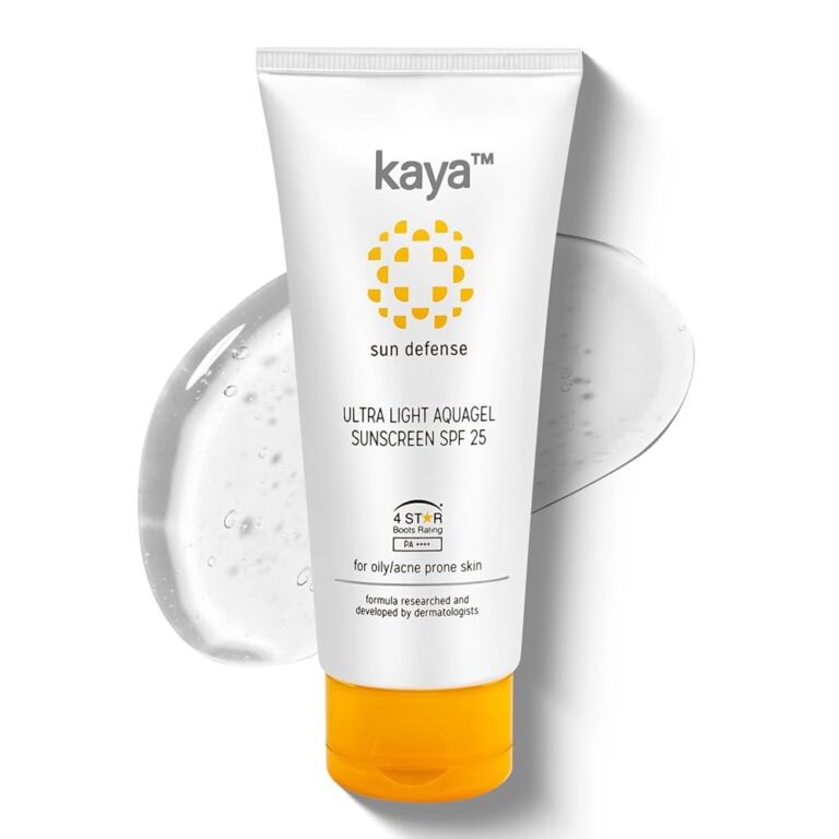 Kaya Ultra Light Aquagel Sunscreen SPF 25 PA++ | Niacinamide, Rosemary, Geranium | Dermatologist-Developed | 22 Years Expertise | Lightweight Gel for Oily, Acne-Prone Skin | 50ml